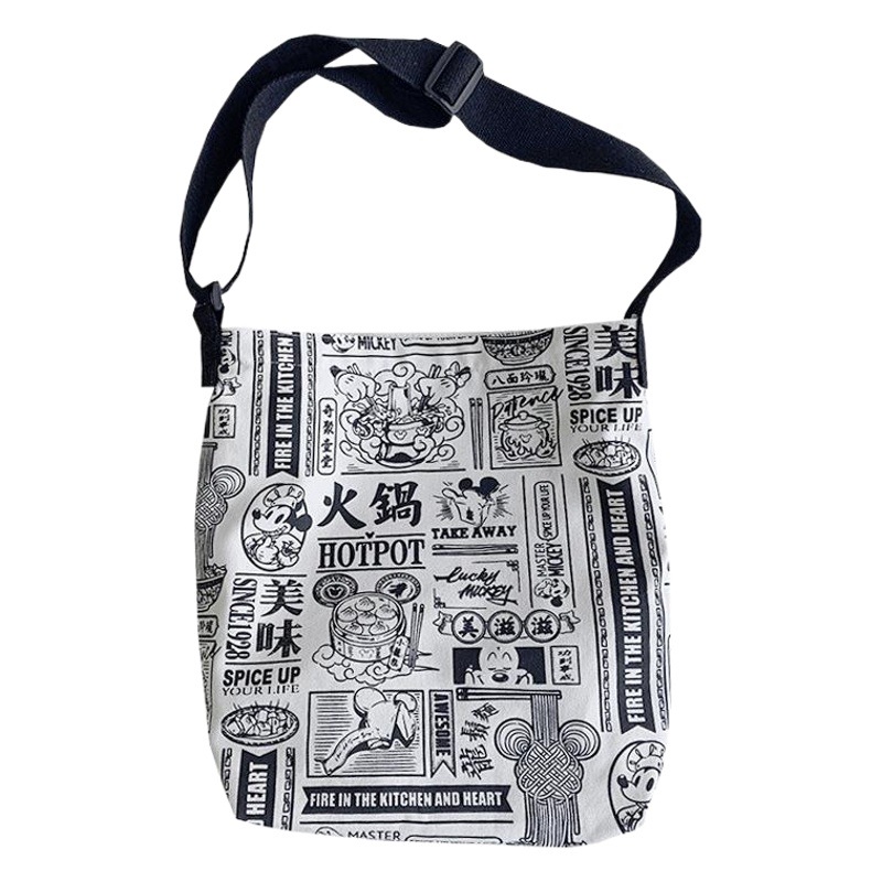 Otoño e Invierno engrosada de gran capacidad bolsa de lona femenina bolsa de hombro estudiante japonés ins todo partido campus crossbody bolsa grande moda