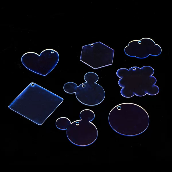 Manufacturer's Spot DIY Guka Small Disc Transparent Acrylic Keychain Pendant Hand Account Guka Guka Plate Card