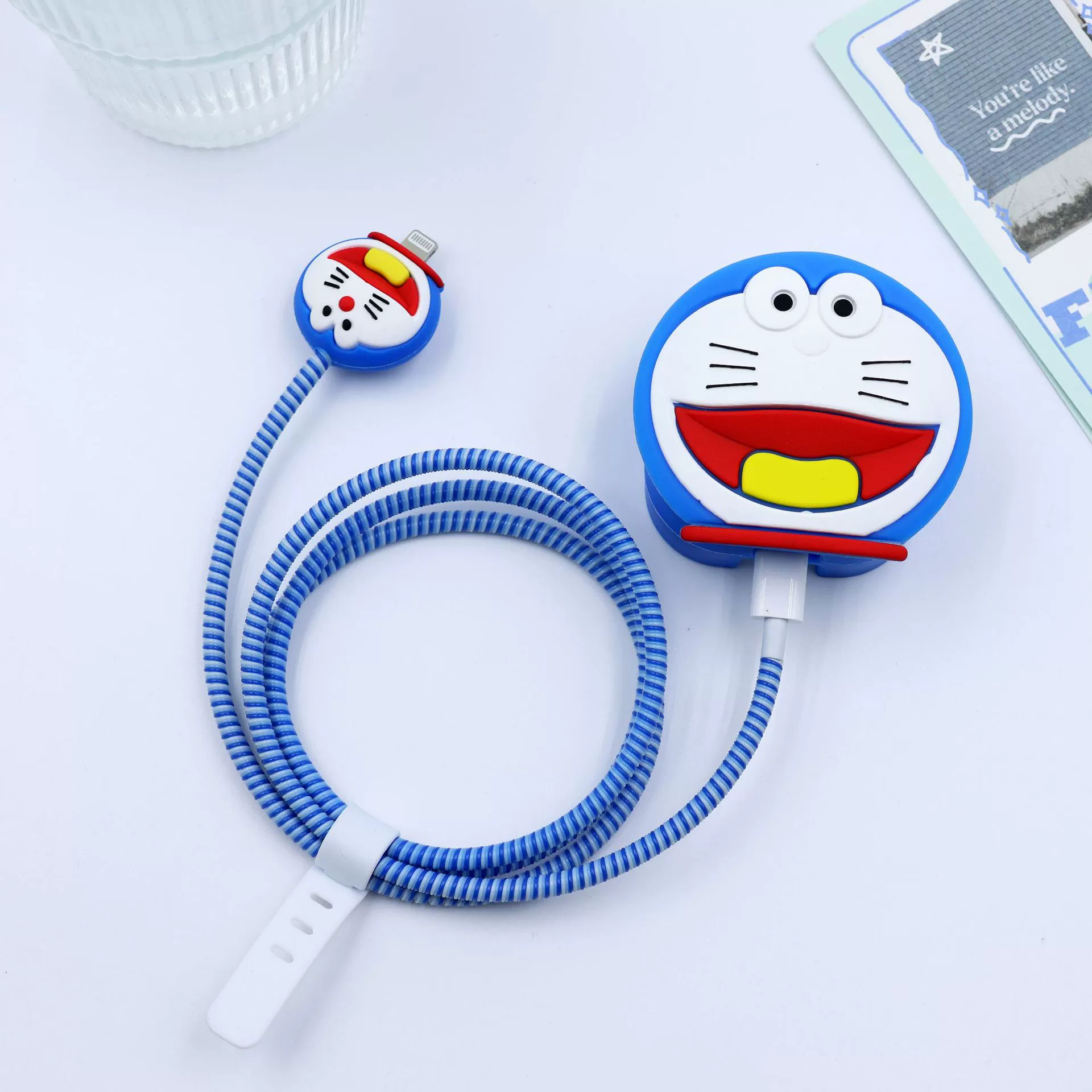 Синий Dingding Cat электрический защитный чехол подходит для Apple, трехногой британской системы 25W чехол для зарядки