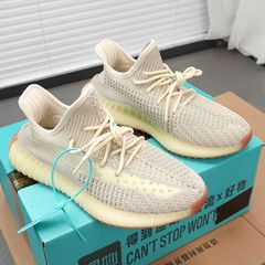莆田述灿椰子鞋350V2男夏季透气官方正品黑白满天星运动休闲鞋女