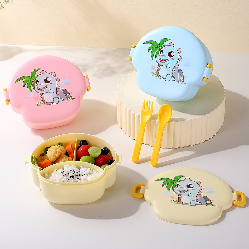 Export foreign trade cross-border cartoon children's lunch box cute baby food supplement bowl student portable lunch box LUNCHBOX