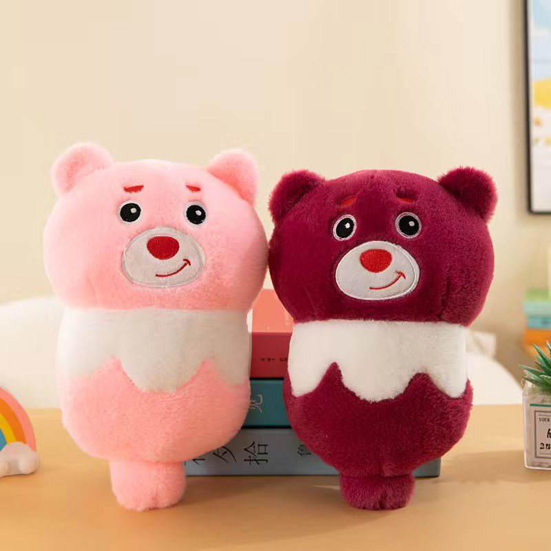 Juguetes de peluche lindos muñecas de frutas almohada muñeca agarra muñeca boda tira muñeca de tela muñeca estand juguetes regalos