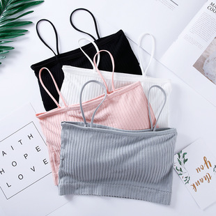 Factory Direct Supply with Threaded Sling, One-line Wrap, Tube Top, Girl's Anti-exposure Bottoming Intimates, Sports Bra