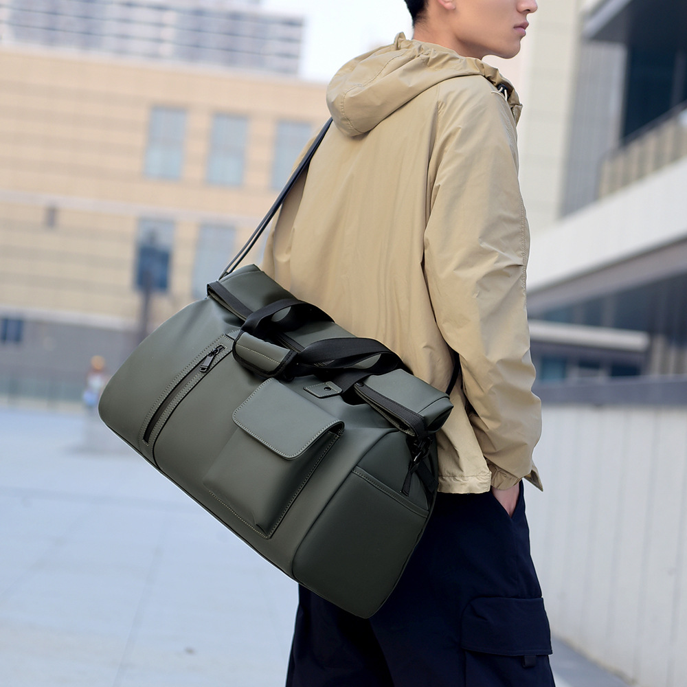 Bolsa de viaje de negocios de moda para hombres, bolsas deportivas al aire libre de gran capacidad, bolsas de maleta de viaje de bolsillo.
