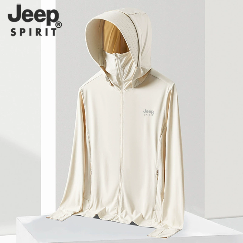 JEEP SPIRIT Летняя шелковая одежда защиты от солнца, тренч, куртка, для любимых