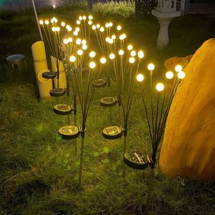 New Solar Firefly Courtyard Atmosphere Light Garden Lawn Light Balcony Landscape Outdoor Decoration Waterproof Lantern