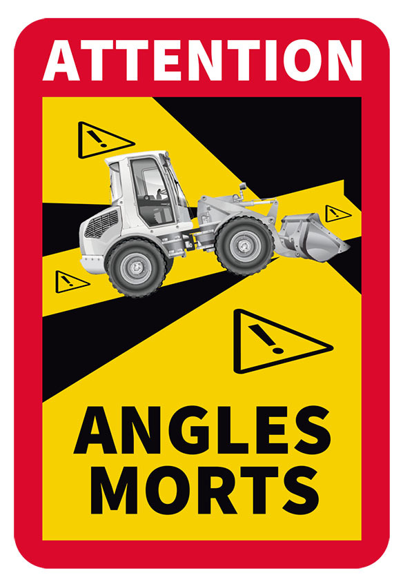 ATENCIÓN ÁNGULOS MORTS pegatinas de advertencia Preste ATENCIÓN a las pegatinas de punto ciego espejo cruzado e-commerce coche reflectante image 9