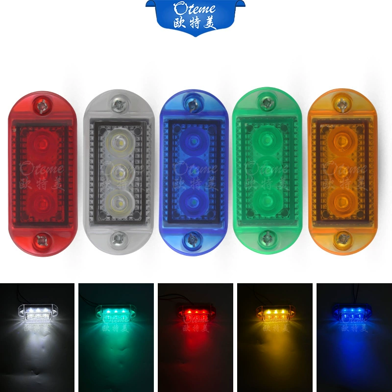 Прямые продажи на заводе LED-свет трак 12/24В боковой свет фар трак свет красный желтый, желтый, синий-зеленый белый свет фар края трака