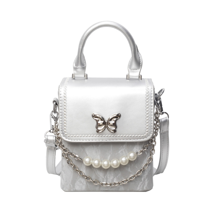 Niche Handheld Box 2024 New Color Contrasting Crossbody Fashion Butterfly Commuter Phone Shoulder Bag_voghion.com