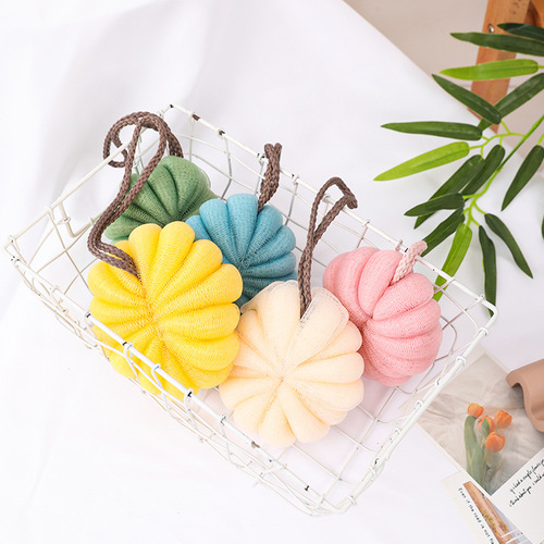 Creative pumpkin shape bath ball bath supplies large bubble bath ball 50g manufacturer wholesale