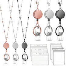 W 71643 Retractable bead necklace lanyard ������������������