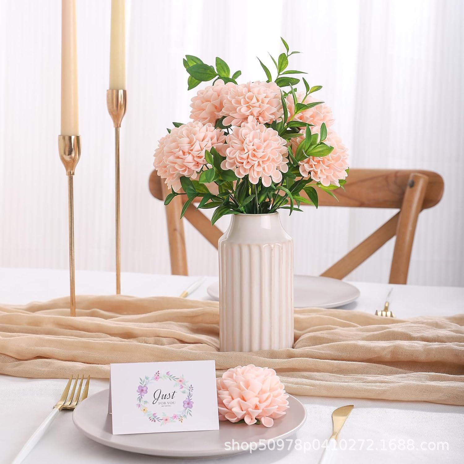 Imitation plants Home Textiles & Decor Type Elegant Romantic Flower PE Imitation Plants Artificial Flowers