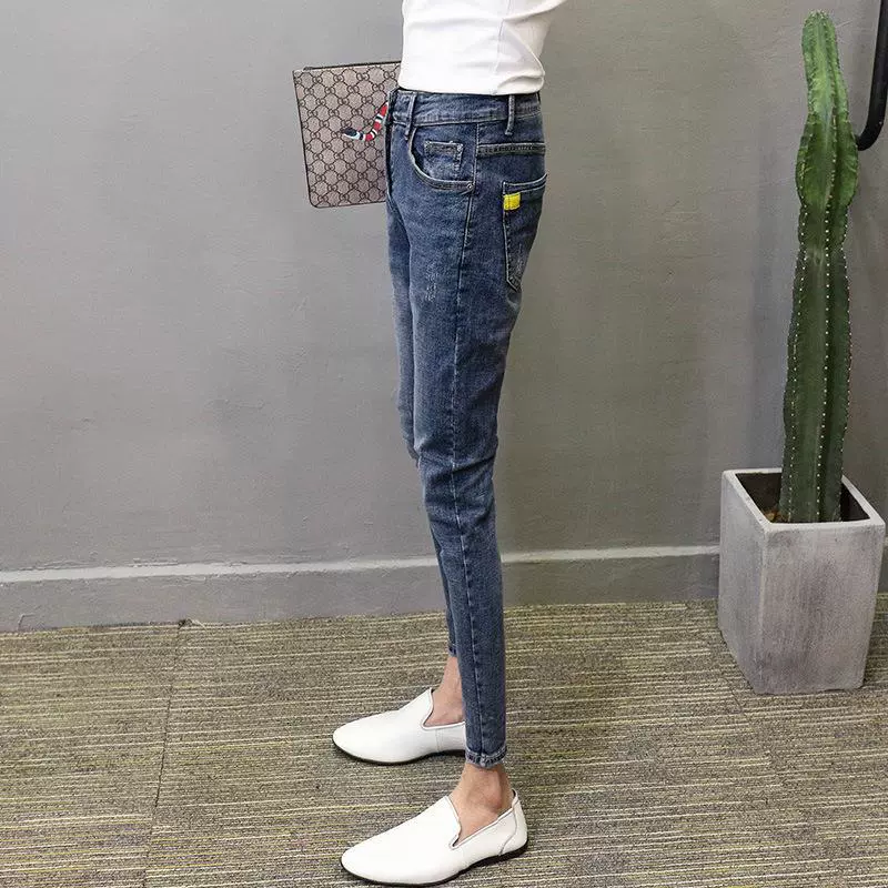 Брюки, джинсы, интернет-знаменитость, обтягивающие, slim fit