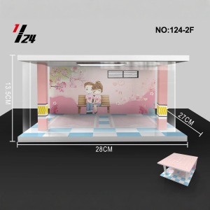 Caja de regalo de cubierta de polvo de modelo de coche de aleación acrílica transparente, caja de exhibición de almacenamiento a mano, decoración de regalo, venta directa de fábrica