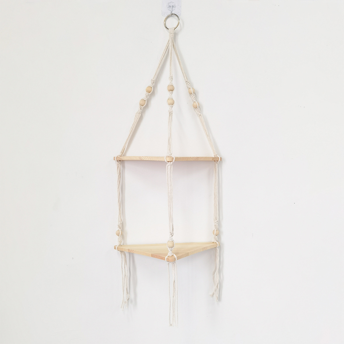 SJ7706F 철제 링 2층 원목 보드