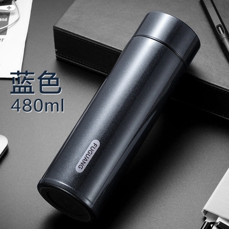 Fuguang taza de aislamiento hombre taza de agua de gran capacidad taza de impresión de taza de escritura portátil de negocios taza de café caja de regalo