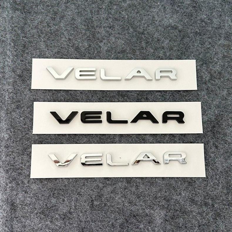 Suitable for Land Rover Range Rover Velar car emblem modification, VELAR letter emblem, P250 HSE rear trunk emblem, car emblem sticker