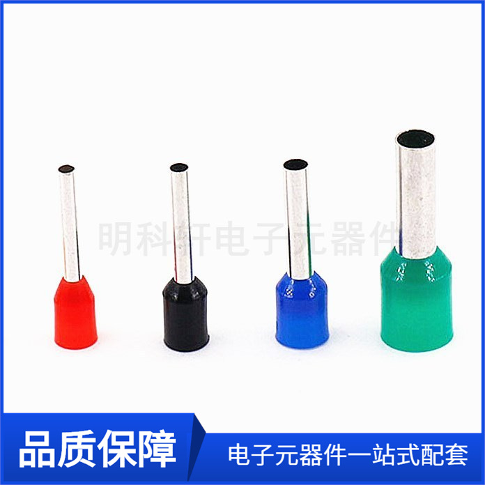 EVN1510接线端子1.5平方铜管紫铜管形尼龙预绝缘端子 1000只