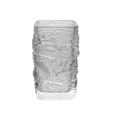 Glaze dragon and phoenix master cup, high-end kung fu tea set, crystal glass single tea cup, exclusive tea cup