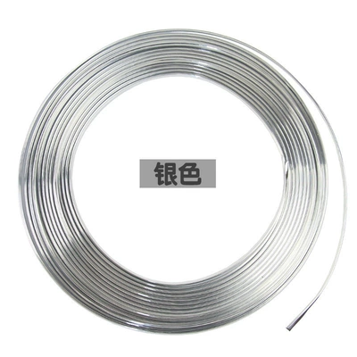PVC decorative bright strip, Şüşə kənarı xromları/moldingləri - standard-silver