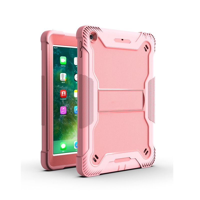Ipad 10.2インチ保護ケース2019/20/21色合わせシリコンPCスタンド転倒防止三合一保護カバーを適用|undefined