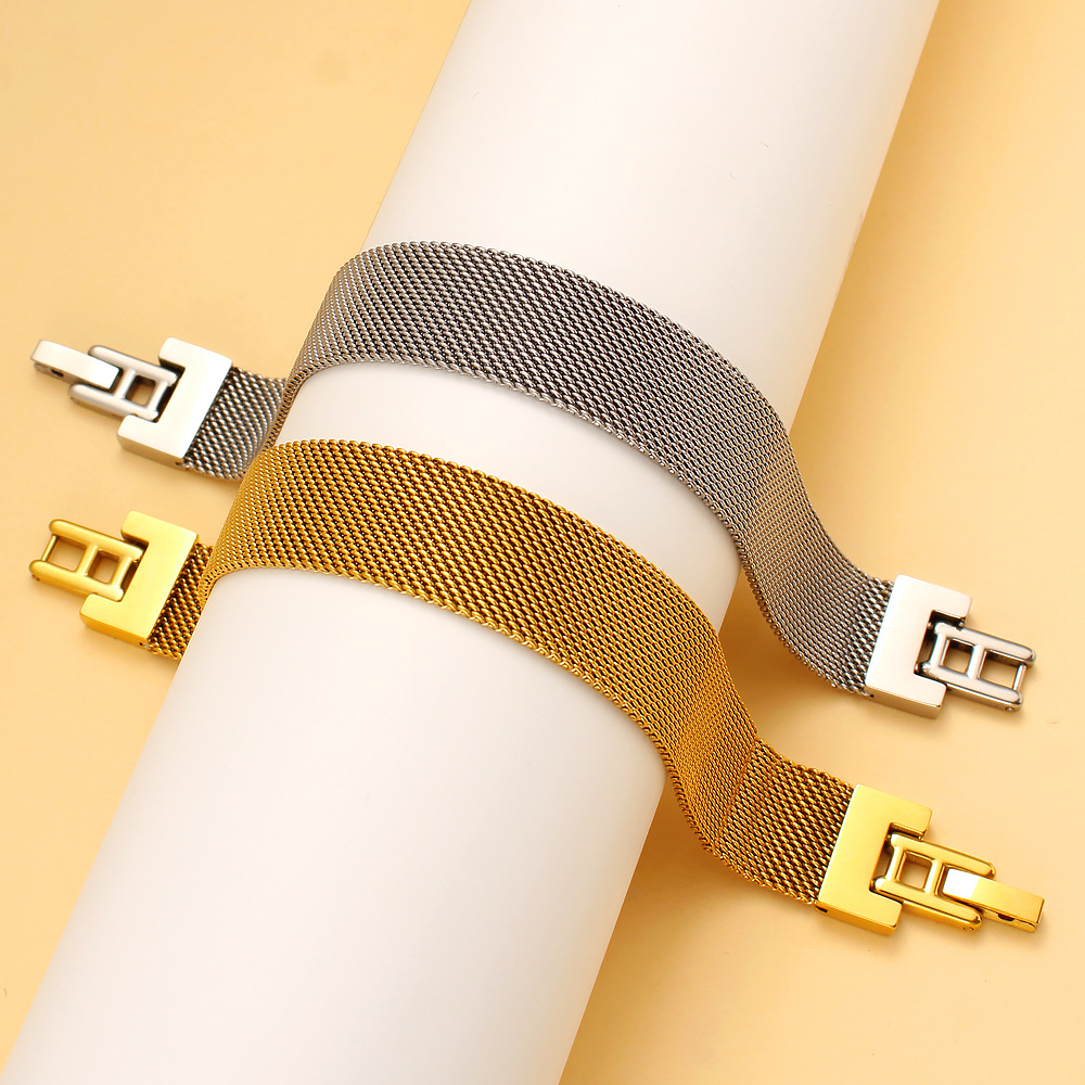 23g Weight Stainless Steel Strap Material Watch Strap Classification 1 Piece Quantity Street Occasion Solid Color Pattern Men's Gender Simple Style, Classic Style Style Simple Style Classic Style Solid Color Men's Watch Strap Men Chain Bracelets 1