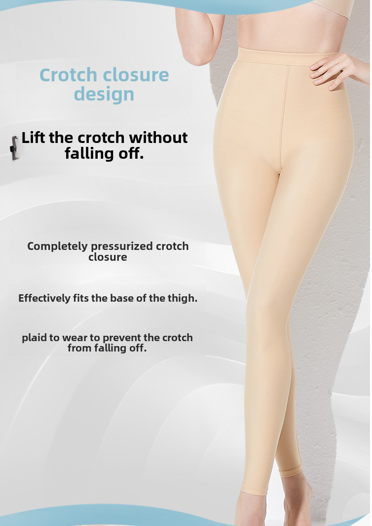 Liposuzione di seconda fase Pantaloni post-modellanti Riparazione post-partum Pantaloni ad alta pressione per il sollevamento dell'anca Addominali con anello grande per polpacci Pantaloni per la modellazione delle gambe_voghion.com
