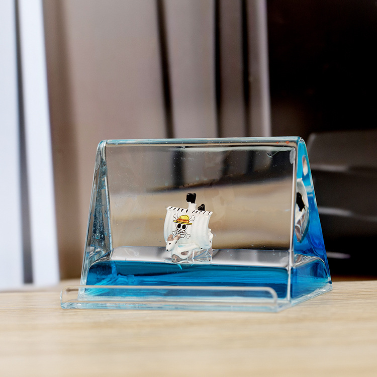 Acrílico transparente panda gota de aceite reloj de arena líquido botella de arena flotante regalo de cumpleaños para niños decoración de escritorio de oficina