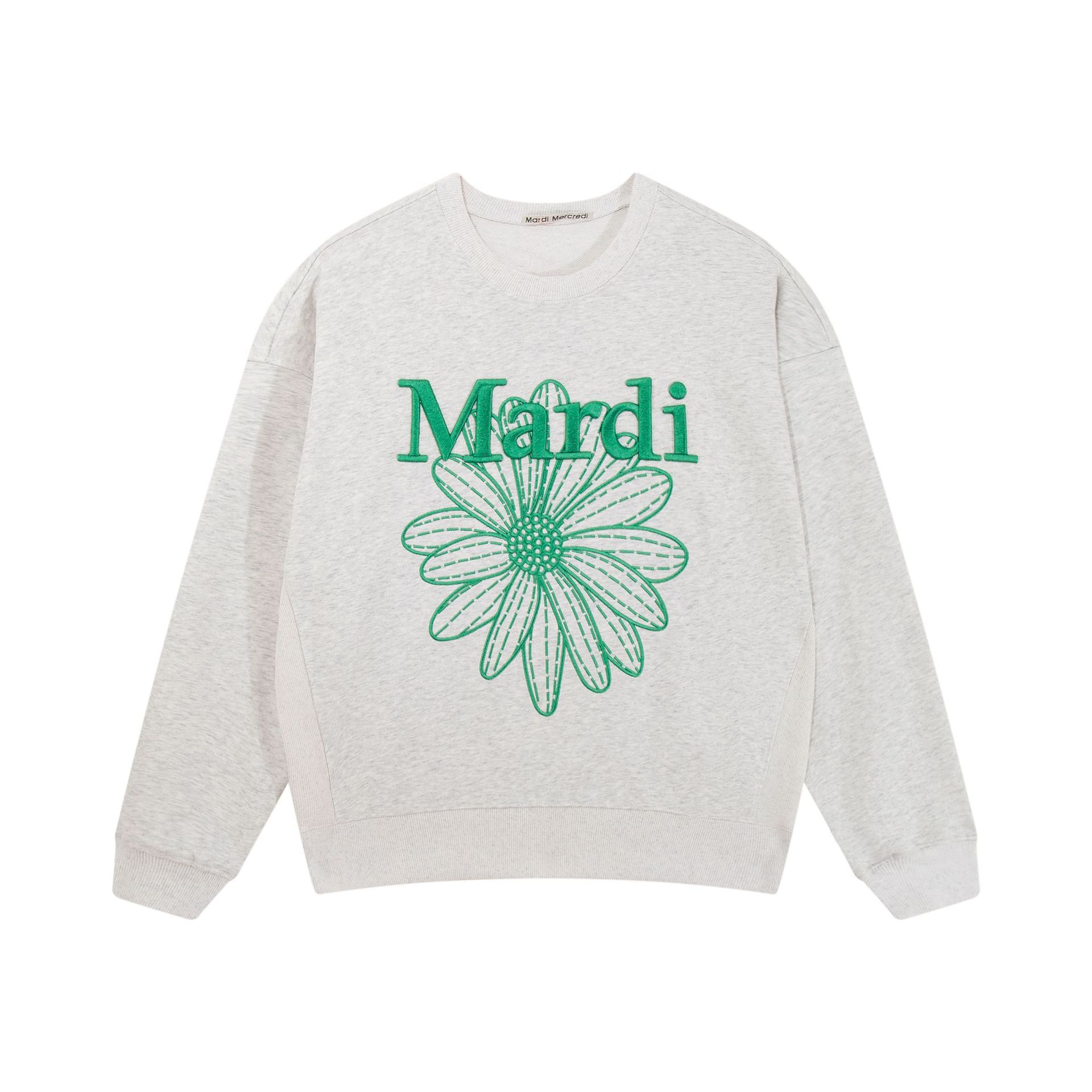 Embroidered oatmeal/green / One size fits all