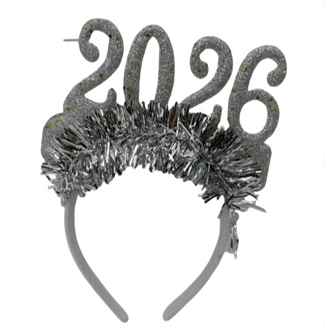 新年发箍2026星星拉花跨年狂欢酒吧舞会彩条头箍派对装饰表演头扣|undefined