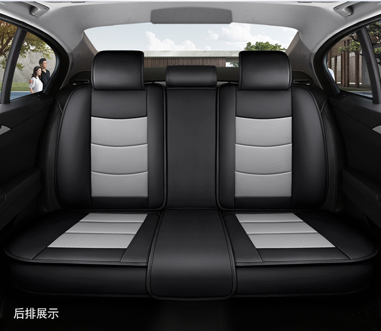 2025 New Ponytail All-Inclusive Full Leather Car Seat Cushion Four-Season Universal Car Seat Cover Source Factory Wholesale