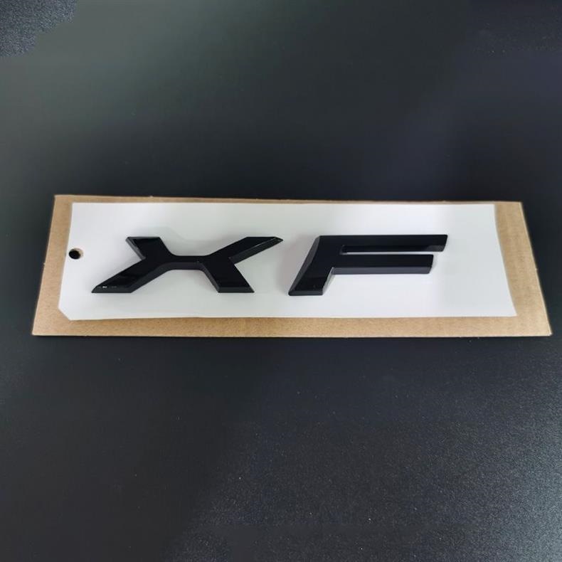 Suitable for Jaguar black car logo XJL XEL XFL FPACE AWD rear trunk logo with leopard English lettering