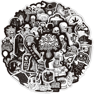 50 new black and Body sticker - c50-187