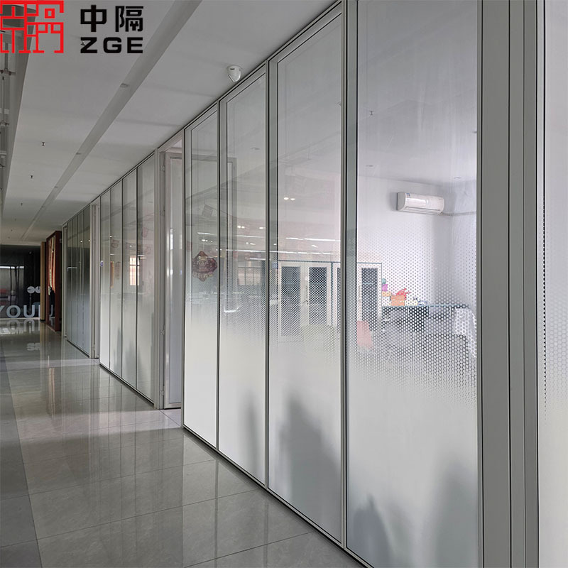 Aluminum Alloy Partition Glass Finished Partition Double Glass Louver Office Partition Office Glass Partition Partition Wall Manufacturer