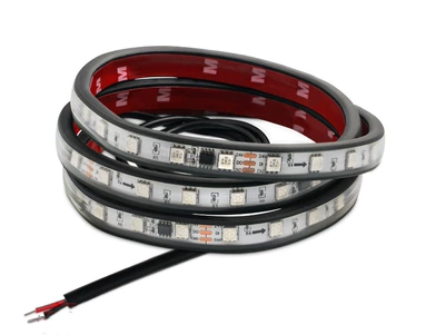 24V truck modified atmosphere light colorful running water marquee net streamer light sun visor decorative light strip (Other lights) - 24v-horse-racing-automatic-flash-1-m