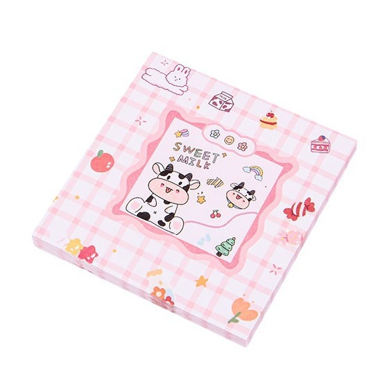 Cartoon stationery, cute note for students, book