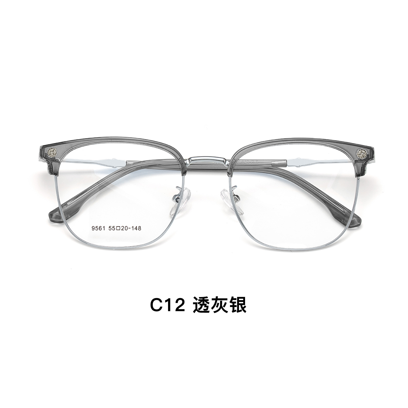 Modas de moda elementos medievales hombres cejas marco de gafas de aleación galvanizado al vacío tallado Danyang al por mayor espejos