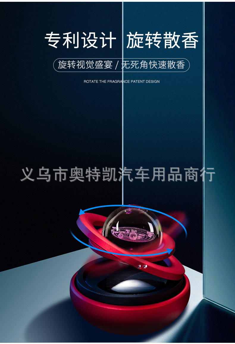 Car Aromatherapy Car Perfume Car Fragrance Long-Lasting Interstellar Vast Car Interior Decoration Solar Suspension Ornaments