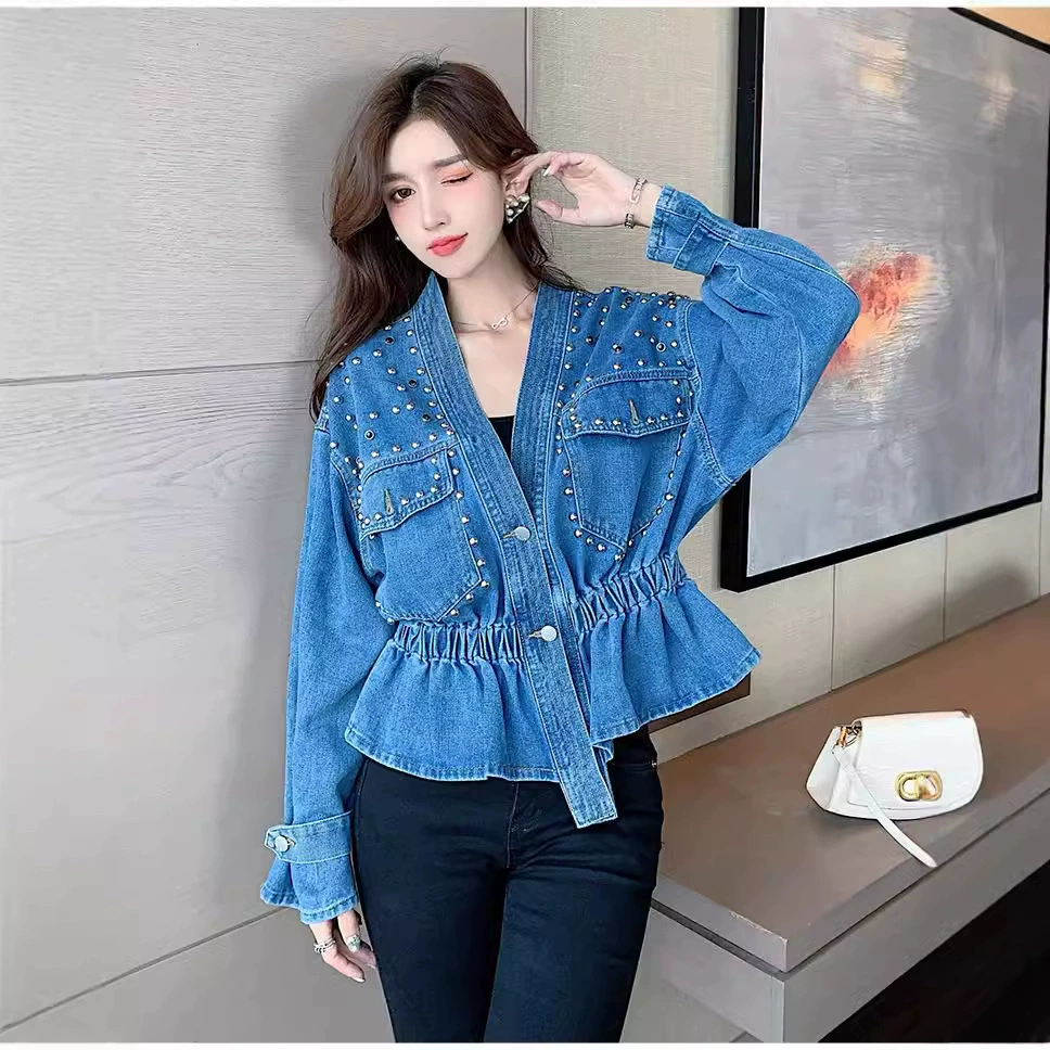 2024 Весенний и Осенний Бусы Джинсовая Бусы Корейская версия