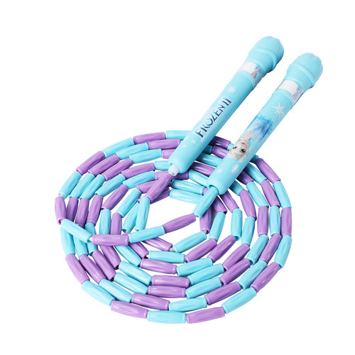 Disney Elsa Kids Bamboo Sectional Jump Rope for Primary School Students, Adjustable for Beginners, Exams, Professional Training