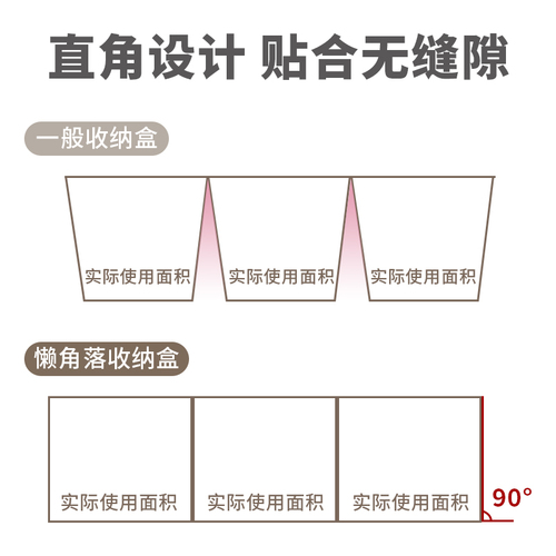 43抽屉收纳盒分隔内置厨房分格整理盒橱柜化妆品餐具分隔