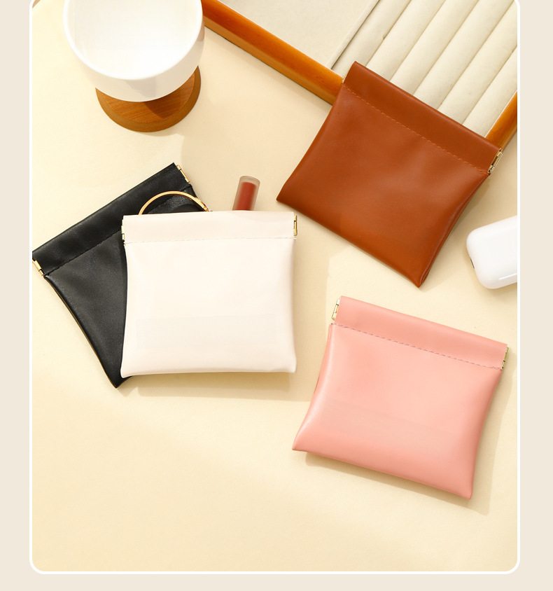 Nouveau sac de rangement en PU pour éclats d'obus, mini porte-monnaie pour femme, portefeuille pour femme, sac à cartes, sac de grande qualité, sac à cosmétiques_voghion.com