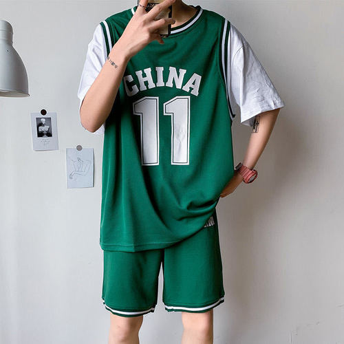 Sportswear No. 11 Kobe, No. 23 Faux Two-Piece 11 Jersey Youth Basketball Suit – Men's Top + Pants