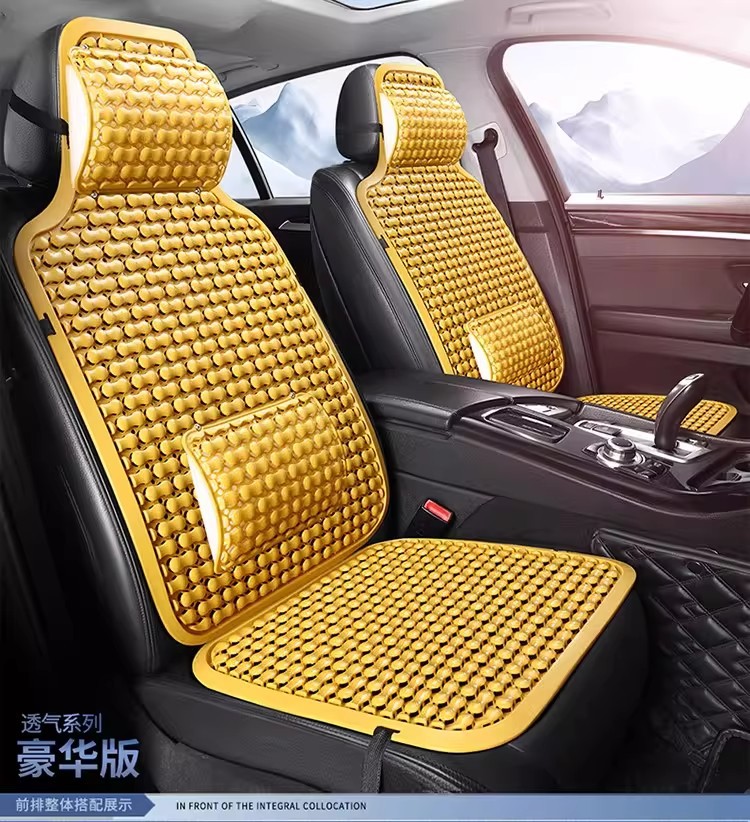 Summer Universal Car Plastic Seat Cushion, Ventilated and Breathable, Suitable for Vans and Large Passenger Trucks, Single-Piece Cooling Seat Pad