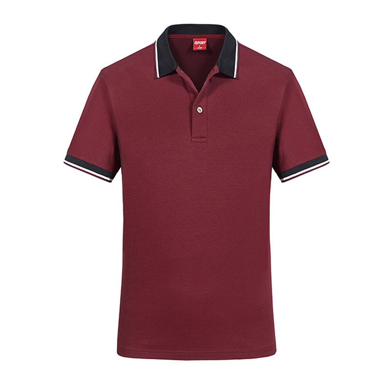 Papa de verano polo para hombre de manga corta nuevo color sólido de mediana edad con tapa de camiseta casuales de algodón