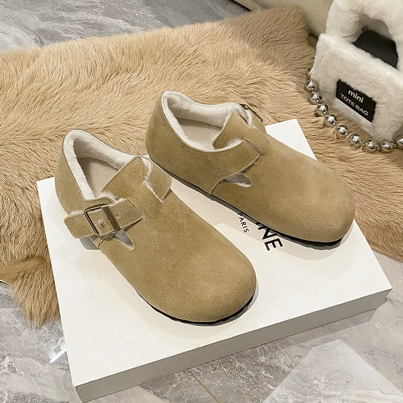 Кроссовки Birken, пробковая подошва, кожзам из коровьей подельной замши или подкладка из овчины, повседневные Slip-on, EU 35–46