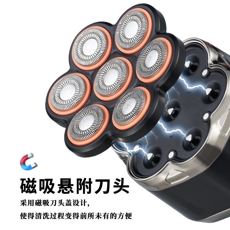 ソースメーカー直販電気シェーバー、ハゲ頭アーティファクト、セルフサービス理髪シェービング、洗えるデジタルディスプレイシェーバー、ハゲ頭|undefined