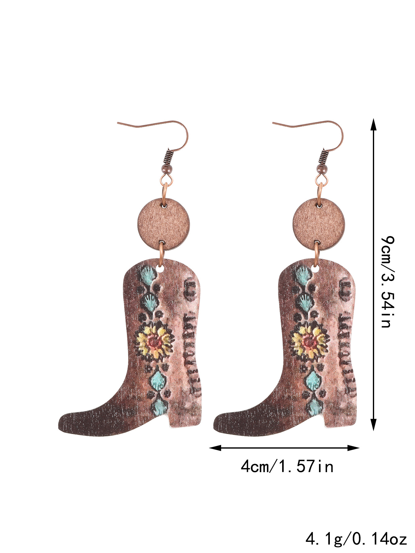 Wood Flower Earrings 11