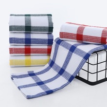 外贸出口供应色织茶巾 混纺色织提花茶巾 彩色方格柔软吸水茶巾
