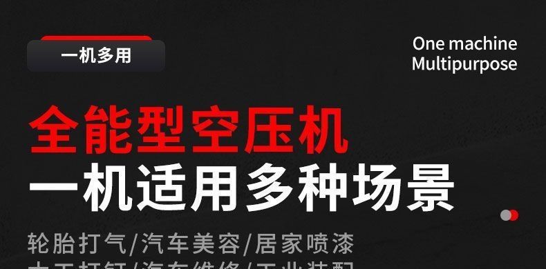 Ruicheng Air Pump Air Compressor Small Air Compressor Oil-Free Silent 220V Woodworking Spray Paint Air Pump